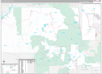 Rio Arriba Wall Map Premium Style